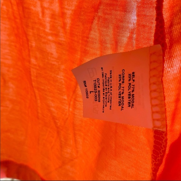 Lush Cami Top Peach Pink Front Ties Size Large - Picture 4 of 4